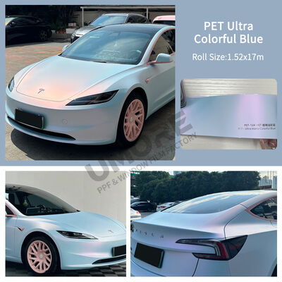 좋은 가격 PET 자동차 바디 랩 필름 6 밀리 150 미크론 비닐 랩 롤 스트레칭 온라인으로