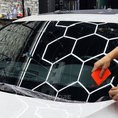 Good price 100% No Visual Distortion Ultra HD 1.22*15M High Hydrophobic Clear EPU Windshield Protection Film WPF TPU Car Windshield PPF online