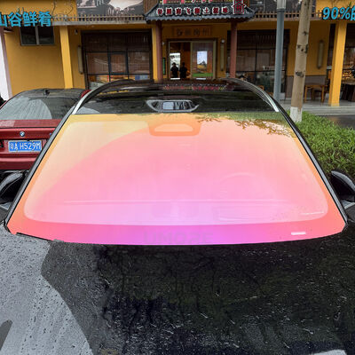 Good price Premium Red Chameleon Car Windshield Protection Tint Film EPU Explosion Proof Self Healing Car Window Shield Protective Films online
