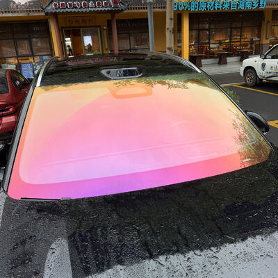 Good price 100% No Visual Distortion Ultra HD 1.22*15M High Hydrophobic Red EPU Windshield Protection Film WPF TPU Car Windshield PPF online