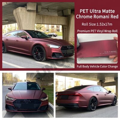Good price Full Body Auto Vinyl Wrap Rolls Eve Purple Color Changing PET 1.52 X 17m online
