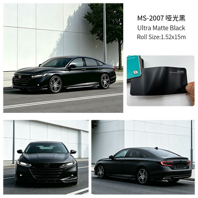 Buen precio UItra Matt Color Negro Anti-Razos Auto-reparación de carrocería de rodillo de coche envoltura de película de cuerpo transparente proveedor en línea